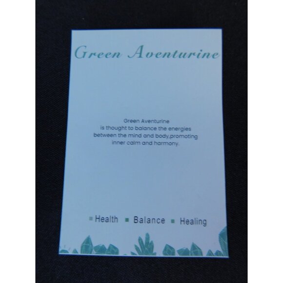 Green Aventurine Bracelet 8mm Stretch - New - Witchcore Earth - Picture 5 of 13